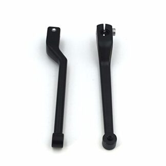 HONGK- Matte Black 2 PCs Billet Style Heel/Toe Shift Lever Gear Shift Foot Lever Compatible with Harley FL Softail Touring Trike FLST FLT FLHT Road King Street Glide CVO [B01CLU8LPM]