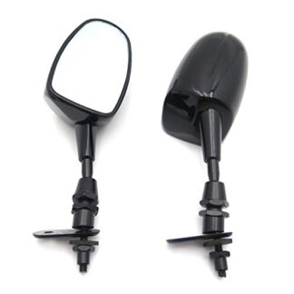 HONGK- Mini Racing Mirror Compatible with Suzuki Katana 600 750 Gsxr600 750 1000 1100 Hayabusa Black [B01C0SVYRC]