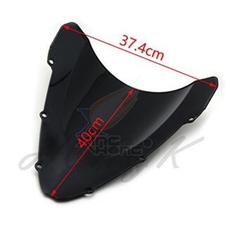 HONGK- Motor Windscreen Windshield Screen Protector Compatible with CBR 600RR F4I 01-08 Black [B0774934WZ]