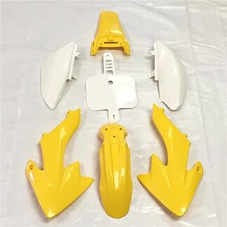 HONGK- Motorctcly Yellow Plastic Fender Kit Body Work Fairing Kit Compatible with CRF XR XR50 CRF50 Clone 125CC Pit Dirt Bike [B01BI85W2I]