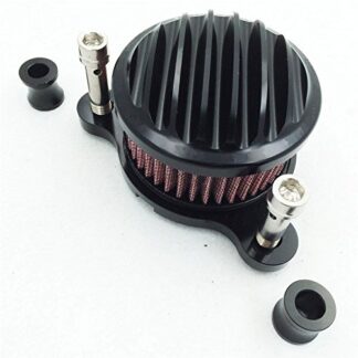 HONGK- Motorcycle Air Cleaner Intake Filter System Kit Compatible with Harley Sportster XL883 XL1200 1988-2015 Black [B01BW4Q6L4]