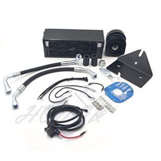 HONGK- Motorcycle Black Reefer Oil Cooler Fan Cooling System Set Compatible with Harley Dyna 93-17 [B076JBDNYM]