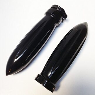 HONGK- Motorcycle Bullet Shape 1" Hand Grips Compatible with Harley Fltr Road Glide Custom Chrome [B01C0SXRJU]