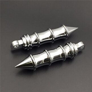 HONGK- Motorcycle Chrome Bamboo Style Foot Peg Foot Rest Compatible with FLSTFB FAT BOY XL883 DYNA FXDF FLSTF SOFTAIL XL Road King Sporster FXCW FXCWC FXS FXSB FXSBSE [B01BI81U88]