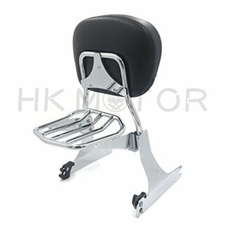 HONGK- Motorcycle Detachable Sissy Bar Passenger Backrest Chrome Compatible with Harley Dyna 06-UP [B07F6ZK9YV]