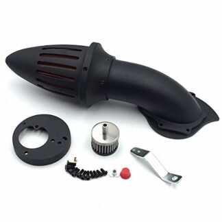 HONGK- Motorcycle Matte Black Bullet Air Cleaner Intake Filter Kit Compatible with Vtx1300 Vtx 1300 1986-2012 [B01CLU7Y28]