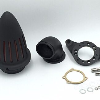 HONGK- Motorcycle Matte Black Bullet Air Cleaner Intake Kits Compatible with Harley Cv Carburetor Delphi V-Twin [B01CLU8E9A]