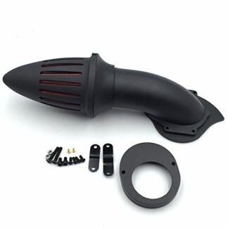 HONGK- Motorcycle Matte Black Bullet Air Cleaner Kits intake filter Compatible with Yamaha Vstar V-Star 650 all year 1986-2012 [B01CLU7ZD6]