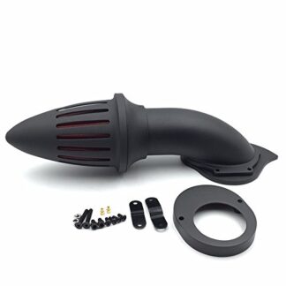 HONGK- Motorcycle Matte Black Bullet Air Cleaner Kits intake filter Compatible with Yamaha Vstar V-Star 650 all year 1986-2012 [B01CLU80V2]