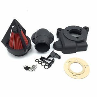 HONGK- Motorcycle Matte Black Spike Triangle Air Cleaner Kits Compatible with 2014 Harley Davidson Road King Flhr Cvo Flhrse6 [B01CLU7XME]