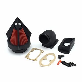 HONGK- Motorcycle Matte Black Triangle Spike Air Cleaner Filter Compatible with 2002-2009 Kawasaki Vulcan 1500 1600 Mean Streak [B01CLU8L8Y]