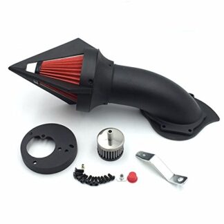 HONGK- Motorcycle Matte Black Triangle Spike Air Cleaner Intake Filter Kit Compatible with Vtx1300 Vtx 1300 1986-2012 [B01CLU84WW]