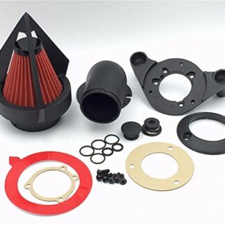 HONGK- Motorcycle Matte Black Triangle Spike Air Cleaner Kits Compatible with Harley Dyna Touring models [B01CLU8GMA]