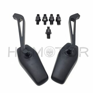 HONGK- Motorcycle Rearview Mirrors Rear View Side Mirror 8mm 10mm black Universal [B06XJDY1NJ]