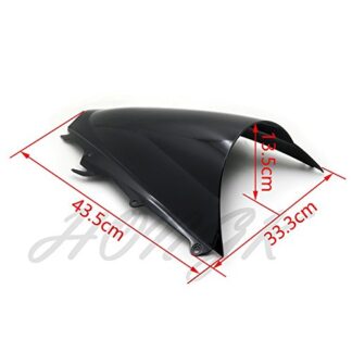 HONGK- Motorcycle Windshield Windscreen Compatible with Triumph Daytona 675 2009-2012 Black [B0774J2QFP]