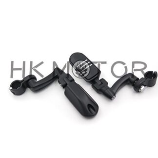 HONGK- No.117- Adjustable 1" FootPeg Compatible with Honda GoldWing VTX1300 Shadow Valkyrie Black [B06XPVJZHT]