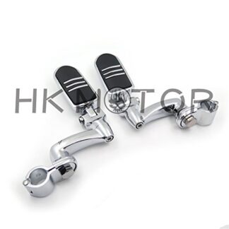 HONGK- No.117- Adjustable 1" FootPeg Compatible with Honda GoldWing VTX1300 Shadow Valkyrie Chrome [B06XPTW81M]
