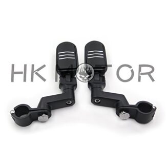 HONGK- No.117-Front Rider 1" Foot Pegs Clamps Compatible with YAMAHA Roadstar KAWASAKI VULCAN [B06XPNWQDT]