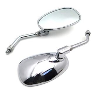 HONGK- OEM Motorcycle Racing Mirrors Compatible with Yamaha V Star 1100 XVS1100 Custom 2000 chrome [B01C0SV9TK]