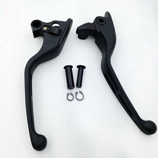HONGK- Parts Black Brake Clutch Hand Levers Compatible with 2008-2013 Touring and Trike Models 2014-later FLHR and FLHRC (Does NOT fit Models Equipped with Hydraulic Clutch) [B01BI7ZUDK]