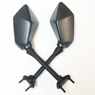 HONGK- Rear Oem Style Mirror Compatible with Kawasaki Ninja 650R 400R Z1000Sx Er6F Carbon Fiber [B01C0SW3LI]