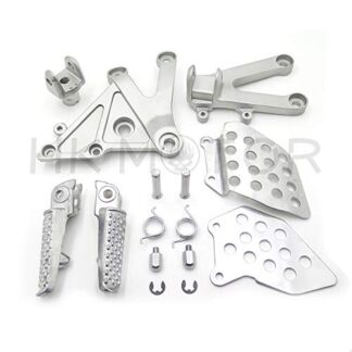 HONGK- Silver Front Rider Foot Pegs Bracket Compatible with Cbr600Rr 2003 2004 2005 2006 [B01C0STSL6]