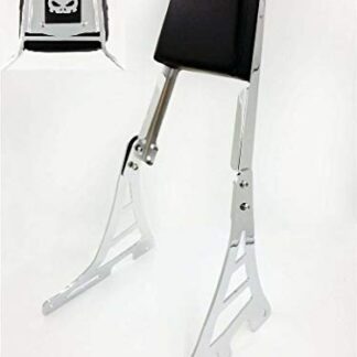 HONGK- Skull Backrest Sissy Bar Compatible with Harley Sportster Xl883C Xl1200R C S Xlh883 Xlh1200 [B01BN0LQS0]