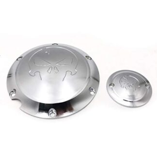 HONGK- Skull Derby Timing Timer Cover Compatible with Harley Davidson Sportster XL 883 1200 Chrome [B07BF9YTJZ]
