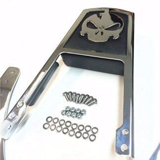 HONGK- Skull Zombie Emblem Backrest Sissy Bar Leather Pad Compatible with 1995-2003 Harley Davidson Sportster 883 XL883 1200 XL1200 [B01C0SR0V6]