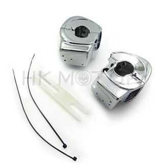 HONGK- Switch Housing Cover Compatible with Harley Road Glide FLTR FLTRI RoadKing FLHRCI FLHR/I chromed [B01C0SXFAQ]