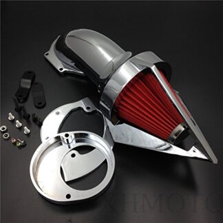HONGK- Triangle Air Cleaner Kits intake filter Compatible with Yamaha Vstar V-Star 650 all year 1986-2012 CHROME [B01BW4QJUW]