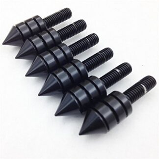 HONGK- Universal Black Compatible with Motorcycle Spike Bolts (Windscreen, Fairings, License Plate) [B01BW4NVQW]