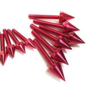 HONGK- Universal Spike Fairing Bolt kit Screws Sportbike Pack Compatible with Yamaha YZF R1 R6 R6S RED [B01BN0OHPE]