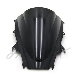 HONGK- Windshield WindScreen Double Bubble Compatible with Triumph Daytona 675 2009-2015 Black US [B0774KY9PG]