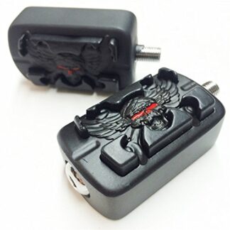 HONGK- Wing Skull Zombie Shape Skull Shifter Peg Compatible with Street Bob FXDB SuperLow 1200T Tour Glide Black [B01BW4MV2C]