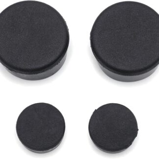 HTT 4x Black Motorcycle Parts Rubber Frame Plugs for 2006-2015 Yamaha YZF R6 YZFR6