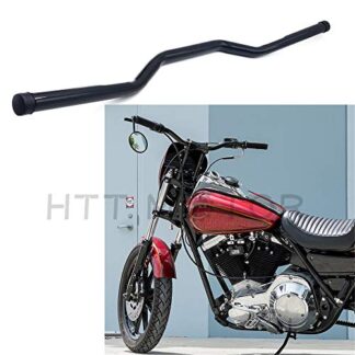 HTT Black 1" (25mm) O.D. x 0.120" wall seamless 4130 chromoly tubing Dimpled handlebar For 1" Bars Bikes / Bobber / Choppers / Custom Harley Touring Softail Dyna Sportster Custom
