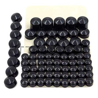 HTT- Black Bolts Toppers Caps For 1991-2012 Harley Davidson Dyna Glide Twin Cam