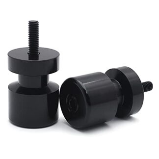 HTT Black Flat Swingarm Spools No logo 6mm Thread For Yamaha R1 YZF-R1 1998-2013/ Yamaha R6 YZF-R6 1998-2013/ Aprilia Dorsoduro 750 2008-2009