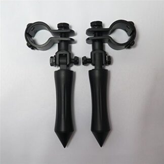 HTT Black Stick Footpeg Footrest w/Mounting Kit Clamps 1"and 1 1/4" For GoldWing VTX1300 Shadow Valkyrie Triumph