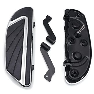 HTT- Chrome Airflow Rider Footboard Kit For 2012-2016 FLD/ 1986-later FL Softail (except FLS, FLSS, FLSTFB, FLSTFBS and FXSE)/ 1986-later Touring and 2008-later Trike models