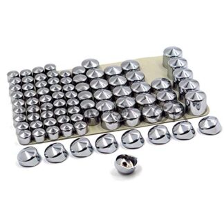 HTT- Chrome Bolts Toppers Caps for 1996-2006 Harley Road King Twin Cam Flh Model