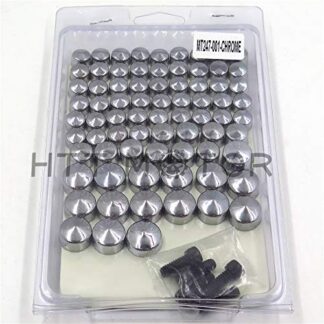 HTT- Chrome Bolts Toppers Caps for 2007 2008 2009 2010 2011 2012 2013 Harley FLT FLH