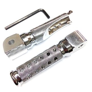HTT Chrome Front Foot Pegs For YAMAHA FZR 600 Seca II XJ 600S YZF 600R 750R 1000R