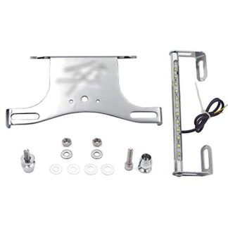 HTT Chrome LED light Fender Eliminator Tidy Tail "Hayabusa" Logo For 1999-2012 Suzuki Hayabusa Gsxr1300 R