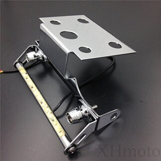 HTT Chrome LED light Fender Eliminator Tidy Tail No Logo For 2003-2009 Yamaha Yzf R6S Yzfr6S Yzf-R6S (Fit S Modek Only)