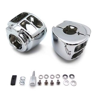 HTT Chrome Switch Housings Cover For 2009-2013 Harley Davidson Dyna/Sportsters/Softail/V-Rod/Touring