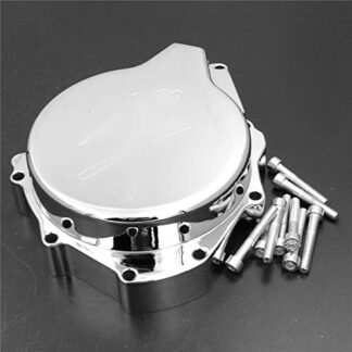 HTT- Chromed Motor Engine Stator Cover For For Suzuki GSXR1300 Hayabusa 1999-2013 Black Left