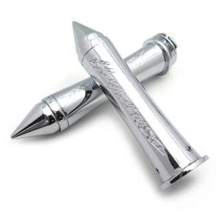 HTT Custom 7/8" 22mm Handlebar Grips For Suzuki Gsxr 1300 R Hayabusa All Year Chrome