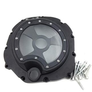 HTT- Engine Clutch Cover See Through For Kawasaki ZX14R 2006-2014/ ZZR-1400 2006-2014 Black Right